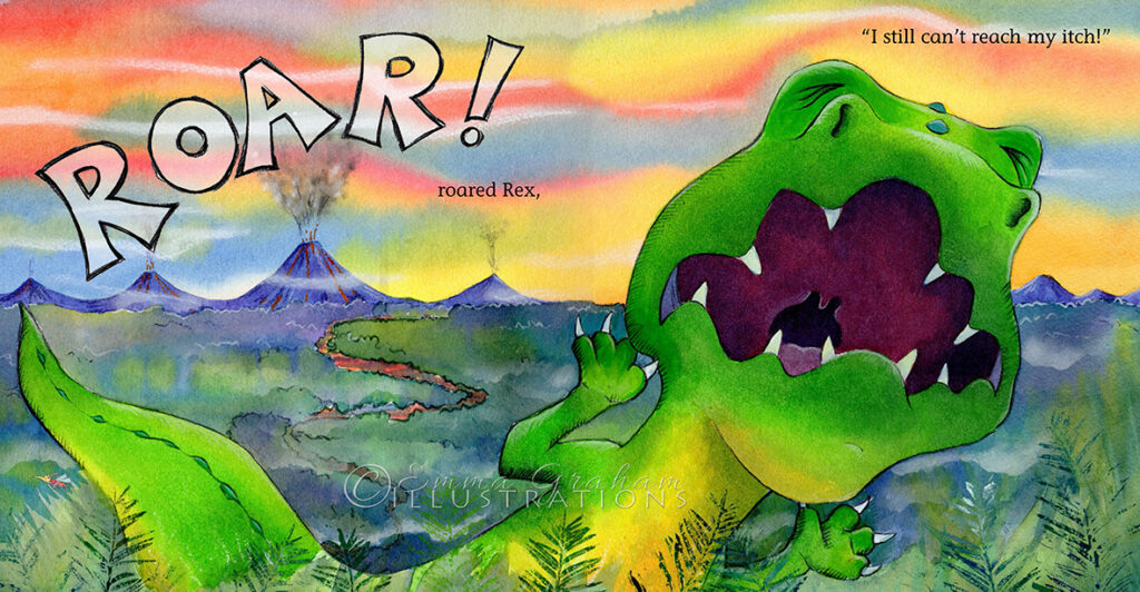 Rex roars in the land of the dinosaurs