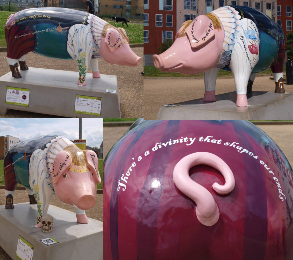 Hamlet pig sculpture